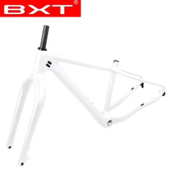 BXT 26er full carbon tuku bike rám BSA s Vidlica vhodné kolesá 26erx4.8/5.0 pneumatiky frameset uhlíka tuku bike rám s vidlica