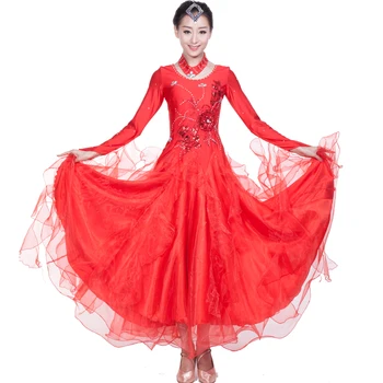 2017 Nový štandard sála šaty žien ballroom dance súťaže šaty spoločenský tanec šaty tango šaty