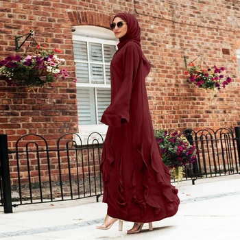 Eid Nida Abayas Pre Ženy Dubaj Abaya Turecko Islamu, Moslimov Dlhé Šaty Cardigan Kaftan Oblečenie Župan Longue Kimono Femme Musulmane