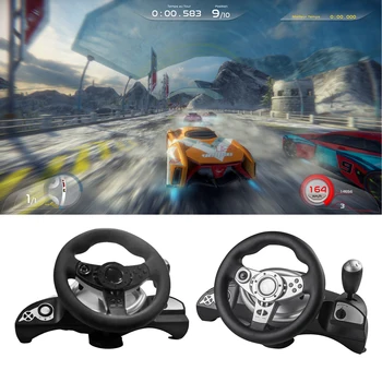 Racing Wheel, 270 stupeň Univerzálny Usb Auto Závodná Hra Volant s Pedálmi pre PS3/PS2 konzola
