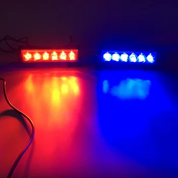 Auto čisté LED červená modrá biela bezdrôtové diaľkové ovládanie svetla, alarm na motocykel, super svetlé otvoriť pruhu výstražné flash