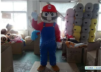Nové Dospelých Deluxe Plyšové Pena Super Mario Vianočné Maskot Maškarný Halloween Kostým Maskota Zadarmo Lode