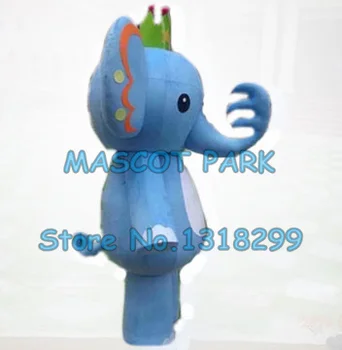 Modrý slon maskot roztomilý kostým slon vlastné dospelých veľkosť kreslená postavička cosply karneval kostým 3356