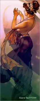 Obrazy žien Pól Star Alphonse Mucha umenia Vysoko kvalitné Ručne maľované