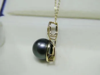 18K Zlata Cygnet perlový náhrdelník tahitian pearl skutočnou perlou NL017 ženy módne svadobné šperky darček