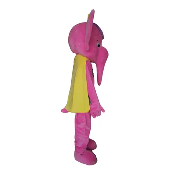Roztomilý Ružový Slon Maskot Cosplay Kostým Oblečenie pre Dospelých Veľkosť Cartoon Maskot kostým Na Karneval Festival Obchodné Šaty