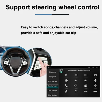 2 din 8 core android 10 autorádia auto stereo pre Volkswagen VW Tiguan 2 NF 2017 2018 navigácia GPS, DVD Multimediálny Prehrávač