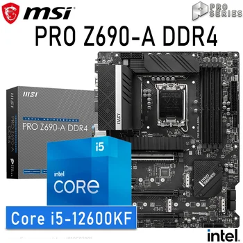 Pätica LGA 1700 MSI PRO Z690-A DDR4 + Intel Core i5 12600KF Doske Zväzok Intel 12.-Gen CPU Combo 1700 Z690 Placa-mae Auta