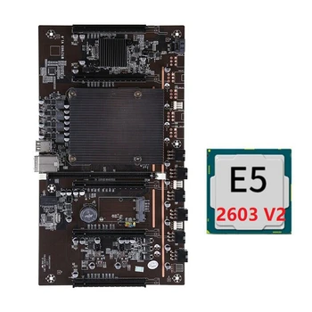 BTC X79 H61 Ťažba Doske+E5-2603 V2 2011 CPU 5X PCI-E 8X LGA 2011 DDR3 Podporu 3060 3080 GPU pre BTC Baník