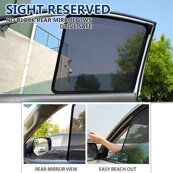 4PCS/Súbor Alebo 2KS/Set Magnetické Auto Bočné Okno Slnečníky Oka Tieni Blind Pre Peugeot 508 2011-