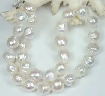 Šperky Perlový Náhrdelník OBROVSKÉ PRÍRODNÉ 12-13MM Austrálsky južných morí kasumi white pearl náhrdelník 18