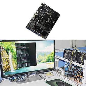 AU42 -B250C BTC Ťažba Doske+DDR4 8G 2666MHZ RAM+SATA Kábel 12XPCIE na USB3.0 Slot GPU LGA1151 základnej Doske Počítača