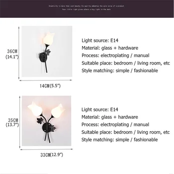 8M Nástenné Svietidlá Moderné Tvorivé LED Sconces Svetlá Kvet Tvar Vnútorných Pre Domáce Spálne