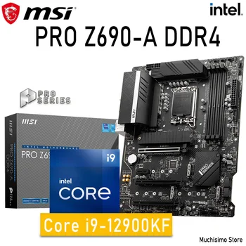 Pätica LGA 1700 MSI PRO Z690-A DDR4 + Intel Core i9 12900KF Doske Zväzok Intel 12.-Gen CPU Combo 1700 Z690 Placa-mae Auta