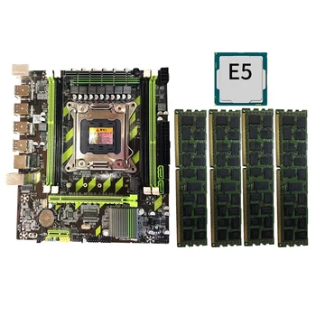 X79 Doska Set LGA2011 E5-2650 V2 CPU, 4X DDR3 4G RAM PCI-E X16 SATA3.0 Doske Podporu Non-ECC/ECC REG/ECC RAM