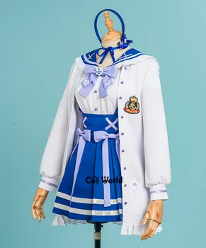 YouTuber Vtuber Hololive Minato Aqua JK Školy Jednotné Oblečenie Prispôsobiť Cosplay Kostýmy