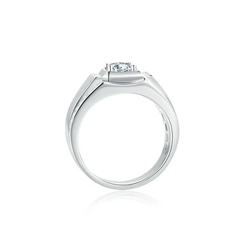 Shipei Luxusné Diamantový Prsteň pre Mužov Pevné 925 Sterling Silver HRA VVS1 1Ct D Farbu Skutočné Moissanite snubný Prsteň Jemné Šperky Darček