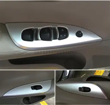 Pre nissan tiida 2011-2019 vysokokvalitného ABS Chrome Vnútra upravené sklo prepínač flitrami auto príslušenstvo Auto styling