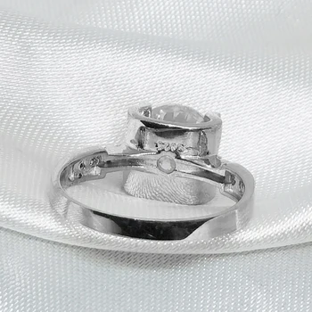2 Karát D Farba Moissanite Diamond Fashion Krúžok pre Ženy 925 Sterling Silver Jemné Svadobné Šperky, luxusné