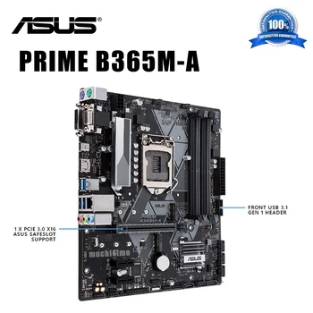 LGA 1151 Asus PRIME B365M-NA základnej Doske Podporu i7/i5/i3 PCI-E 3.0 M. 2 SSD DDR4 VGA DVI Ploche Intel B365 Placa-mae 1151 Nové