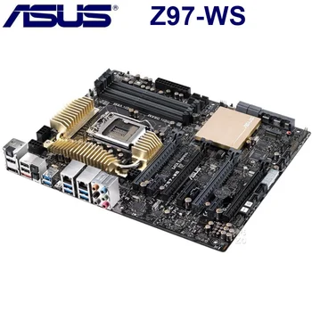 Asus Z97-WS Motherbard Intel Z97 LGA 1150 32GB DDR3 PCI-E 3.0 Pôvodnej Ploche Asus Z97-WS Doske Xeon E3-1200/12x5 v3 Používané