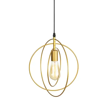 DIY Moderný Prívesok Svetlo LED Tvorivé Jeden Vedúci Zlata Železo Závesné Lampy, Svietidlá, Jedáleň Domova Svietidlo Osvetlenie