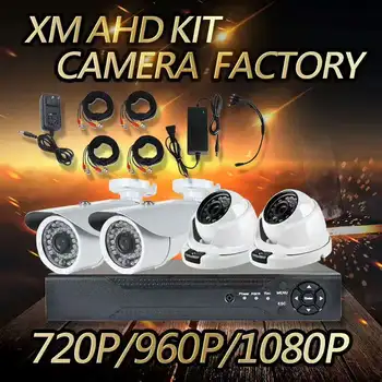 4CH AHD kamerovým Systémom,1080N DVR Rekordér Auta 720/960/1080P AHD Fotoaparát Voliteľné