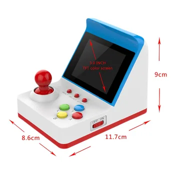 Nové A6 mini arcade video herné konzoly detí darček toys8-bitové prenosné hracie konzoly podpora TV Vstavaný 360 retro hry