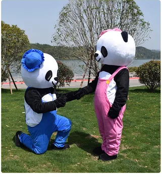 Čínsky Obor Panda Maskot Vianočný Kostým súťaž: Cosplay Maskot Panda Zvierat Maskot Kostým pre Dospelých
