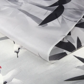 140 cm koberčeky hodváb organza textílie 12 mm vytlačené čínsky hodváb textílie meter mikro pohľadu šaty textílie veľkoobchod hodvábnej látky