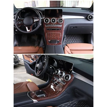 Auto stredovej Konzoly Radenie Panel Kryt Výbava pre Mercedes Benz C GLC Triedy W205 X253 2019 2020 Auto Nálepky Príslušenstvo