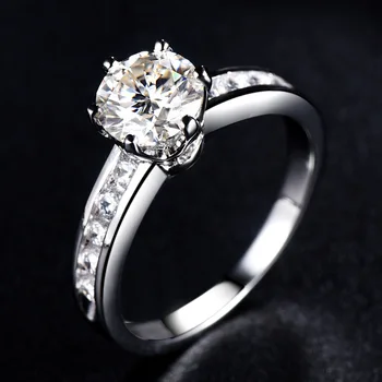 Luxusné Ženy Krúžok 925 Sterling Silver Ring Ušľachtilý Moissanite Snubné Prstene, Šperky, Doplnky Darček Pre Dievča Lady Party