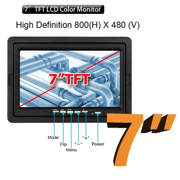 7inch Digitálny Monitor Priemyselný Endoskop Rúra Odtoková Inšpekcie Fotoaparát Ziskové 20-50 m Kábel