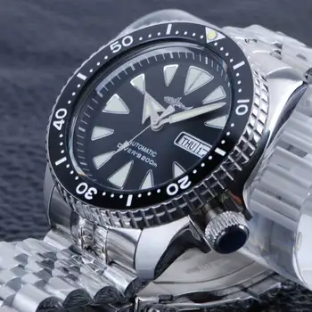 HEIMDALLR pánske športové potápačské hodinky mužov automatické hodinky vodotesné 200m mechanické náramkové hodinky c3 super svietivý ocele 316L hodinky