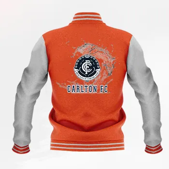 Baseball Jednotné Mužskej Osobnosti Carlton Fc Fleece voľné zimné bundy Pridať vlna essentials s kapucňou, Muža, ženy Obliekať