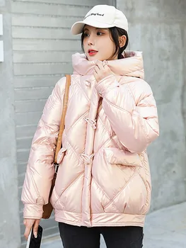 Dámske Zimné Vetrovka 2021 Nový Kabát Ženy Oblečenie Žien kórejský Móda Plus Veľkosť Oblečenie pre Ženy Bublina Teplá Bavlnená Bunda