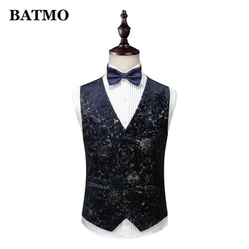 BATMO 2019 nový príchod vytlačené kvety bežné obleky mužov,mužov, svadobné šaty,bundy+nohavice+vesta,XZ312