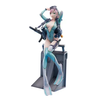 2021 Nové Anime Figúrka Model Hračky DIY Kawaii Po-škola Battlefield Bullet 3 Dievča Aegir PVC Akčný Model Kolekcie Pohode Hračky