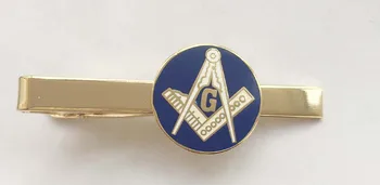 Veľkoobchodná Cena Nového Mosadze & Blue Slobodomurárstva Freemason Mason Kravatu Bar Klip Pin