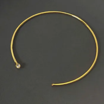 S925 mincový striebro hruškovitého tvaru kamennej zrna otvorený golier dizajn náhrdelník ženskej módy osobnosti luxusné jednoduché darček k narodeninám