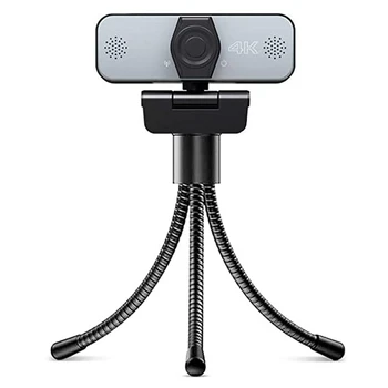4K HD Kamera USB2.0 Webcam 8 Miliónov Snímač Cmos S Mikrofónom A Statív Pre Live Broadcast/Video Chat/Pc/Konferencia