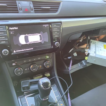 Auto CanBus Cúvaní Dynamické Sledovanie Parkovacie Kamery s MQB Drôt pre Škoda Octavia Tiguan 187B 280 - A5 Q5 Q2