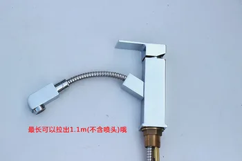 Nový HongJing Medi Námestie jednootvorová Povodí Vytiahnuť Typ Teplú a Studenú Sprchu Batérie s Vysokou Kvalitou