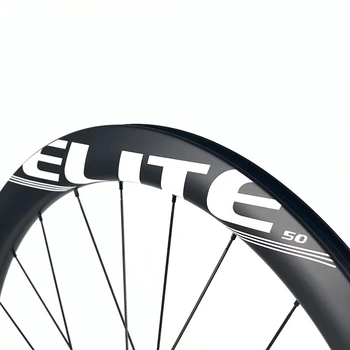 ELITEWHEELS 700 c Štrku Bike Carbon Dvojkolesia 50 mm Racing Wheel Hĺbka 19,5 mm Šírka Kompatibilné Bezdušové Rim RAČŇOVÝ SYSTÉM 36T Hub
