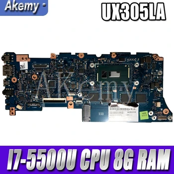 AKEMY UX305LA Notebook základná Doska Pre Asus Zenbook UX305 UX305L U305L U305LA Doske test Ok I7-5500U CPU 8G RAM