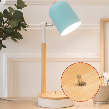 Moderný Minimalistický Tvorivé Masívneho Dreva Stolná Lampa Osobnosti Spálňa Posteli Štúdia Obývacia Izba Domov Osvetlenie Dekoratívne Osvetlenie