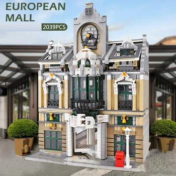 Qunlong High-tech Street View Série Collector ' s Edition Európskej Nákupné Centrum Model Dospelých stavebným Hračky, Darčeky Pre Deti