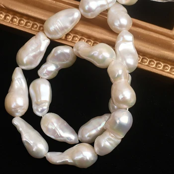 Barokový Perly Náhrdelník 11-12mm Nepravidelného Tvaru Jasné Svetlo Jadrovej Sladkovodné Perly DIY Oblasť činnosti Pre Šperky, Takže Príslušenstvo