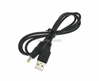 1M USB DC 4.0x1.7mm Plug 5V Napájanie Nabíjací Kábel napájania Pre PSP 1000/2000/3000 nabíjací Kábel