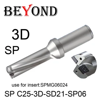 MIMO Vrtných 3D 21 mm vyrazili 21,5 mm SP C25-3D-SD21-SP06 SD21.5 U Vŕtanie Bit použiť SPMG SPMG06024 Otočných Karbidu Vložky Nástrojov CNC